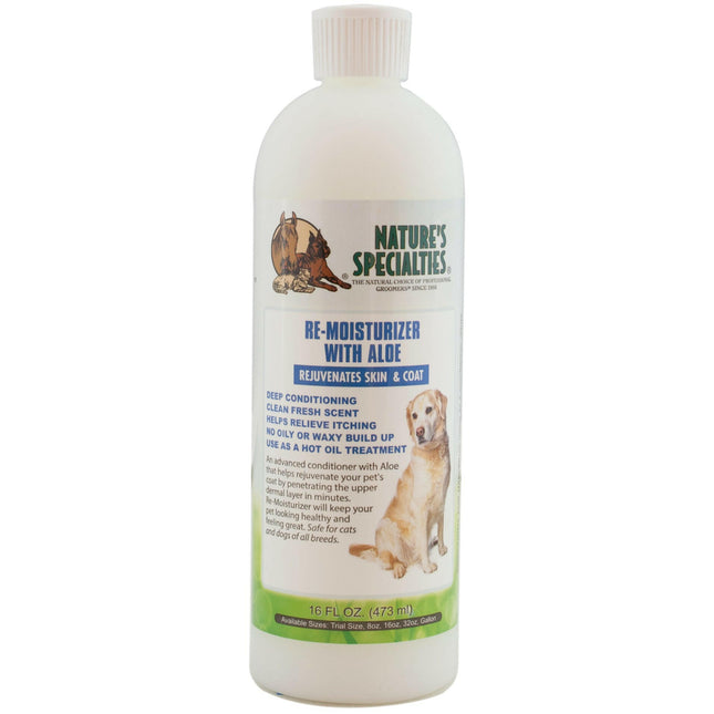 Nature's Specialties Re-Moisturizer - Moisturizing and Regenerating Conditioner for Dogs and Cats, Concentrate.