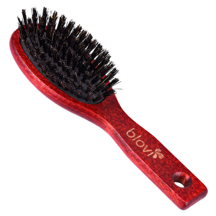 Blovi Wood Brush - small wooden brush with natural bristles, for breeds with short and/or fine hair.