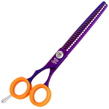 P&W Carat Left Chunker Scissors - single-sided thinning shears for left-handed users, 26 teeth.