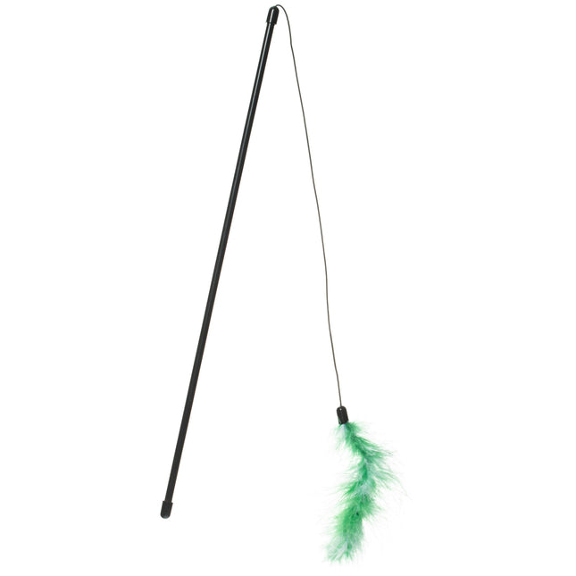 Flamingo Cat Dangler Boaz - Cat Wand with Boa Feathers.
