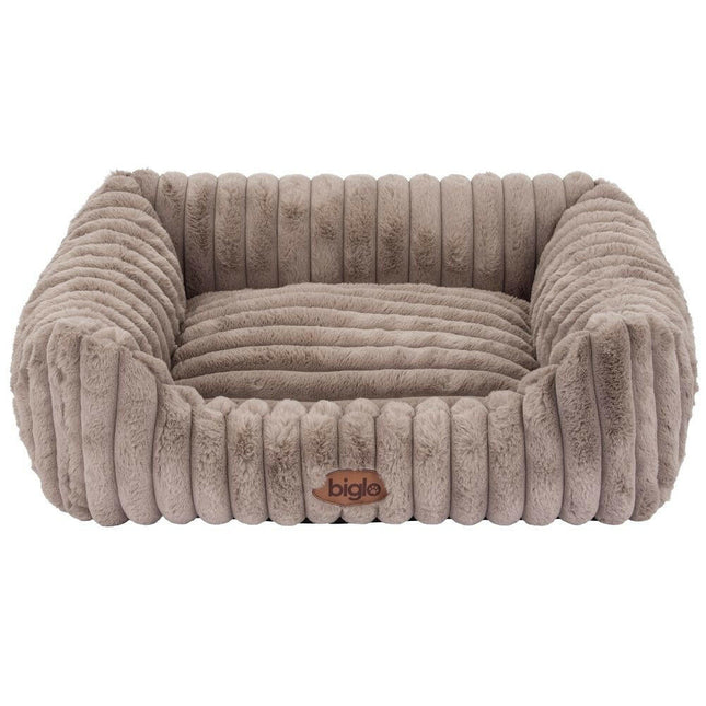Biglo Cobe Mokka - comfortable and soft dog bed, sofa for dogs, coffee color.