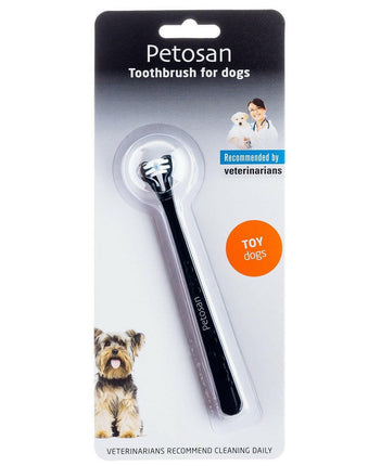 Petosan - toothbrush for miniature dogs.
