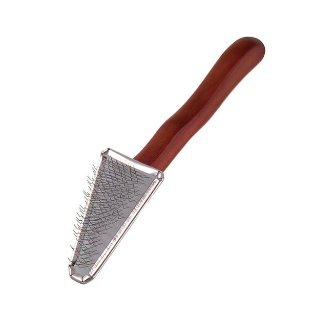 DezynaDog Soft Triangle Slicker - precision brush for poodles, triangular shape.