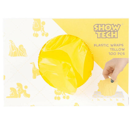 Show Tech Plastic Wraps 100 pcs - reusable foil curlers.