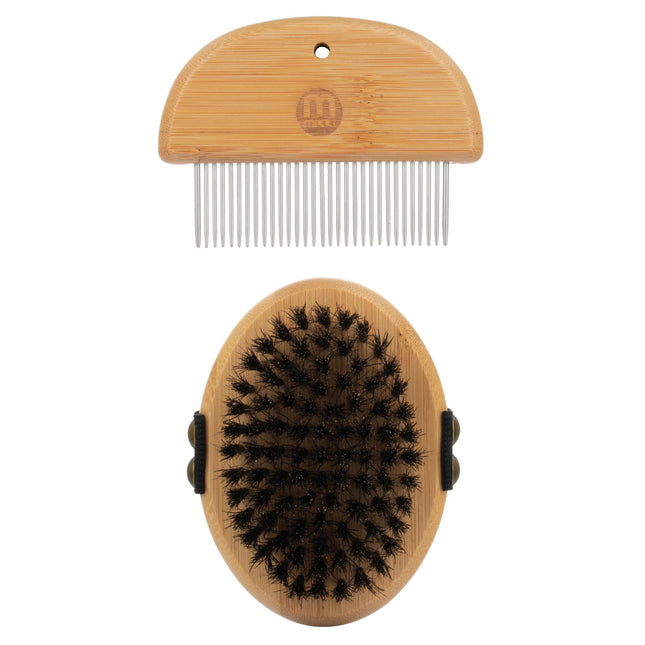 Mikki Bamboo Puppy & Kitten Kit - bamboo grooming set for puppies and kittens.
