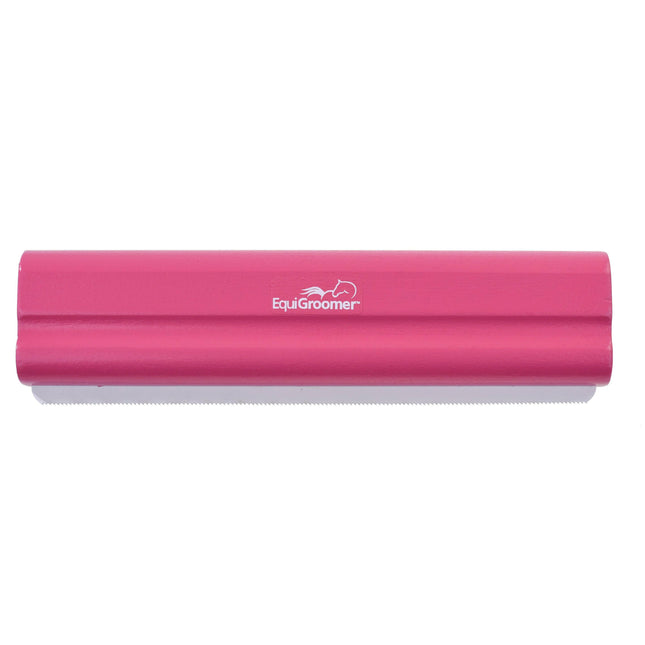 EquiGroomer 8cali (20.3cm) - grooming brush for horses, undercoat trimmer for dogs and cats, pink.