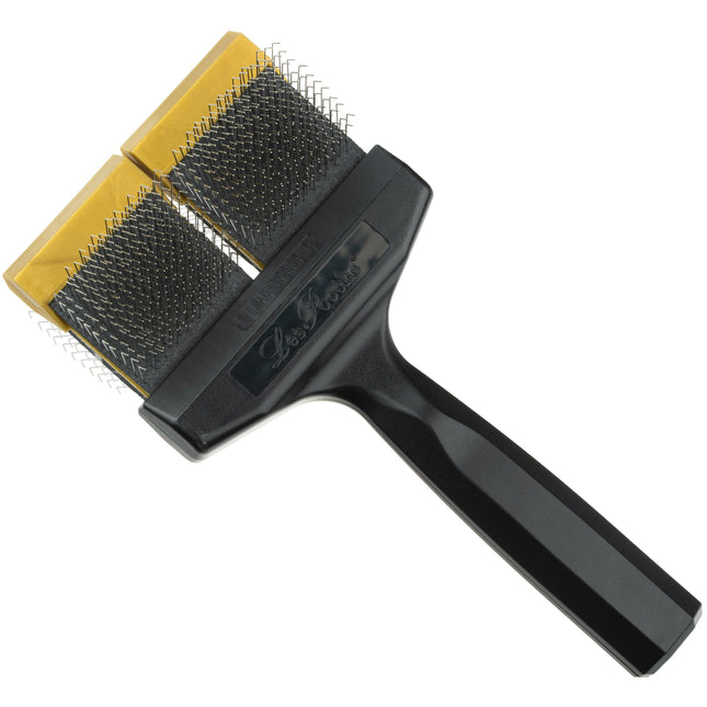 Les Poochs Finishing Brush - soft, flexible poodle brush for dogs.