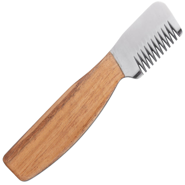 Chris Christensen Stripping Knife - professional trimmer with wooden handle.