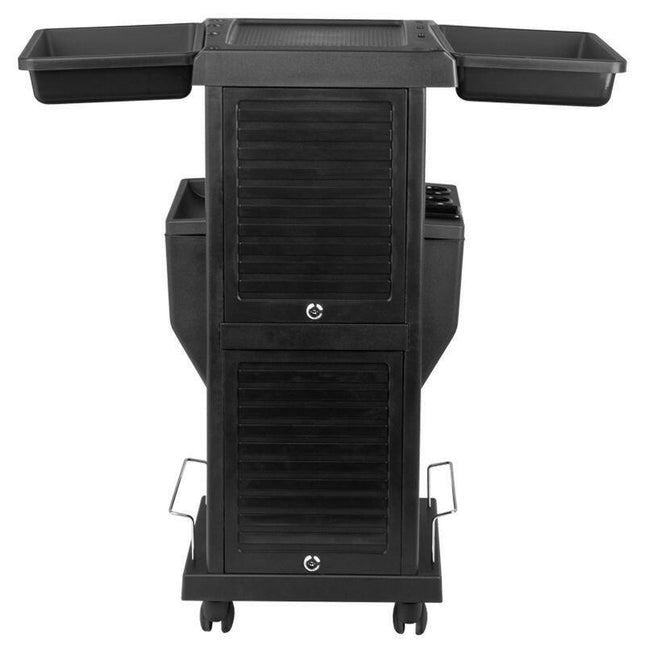 Gabbiano 100C - grooming salon cabinet, lockable, on wheels, 38x39x87, trays, 15 compartments.