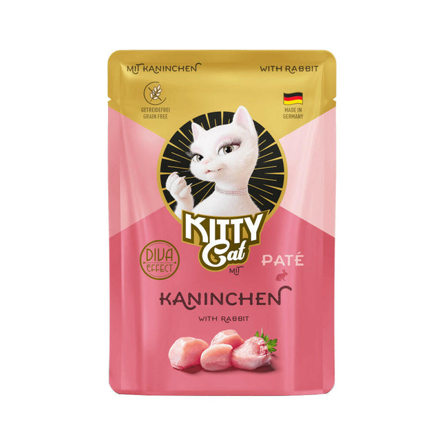 Kitty Cat Rabbit Pâté - grain-free wet food for cats, with rabbit, pâté.