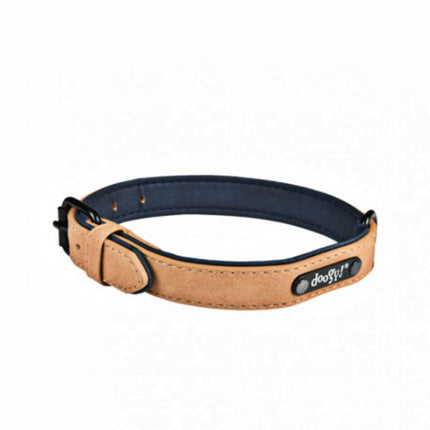 Doogy Simili Sweet - eco-leather collar for dogs, beige - Length:.