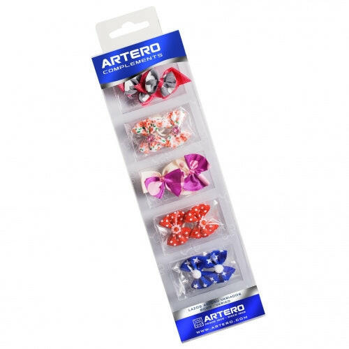 Artero - Colorful Bows for Ponytails Mix of Patterns 10pcs.