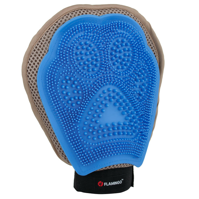 Flamingo 3in Glove - grooming glove for brushing, removing, and collecting fur for dogs and cats.