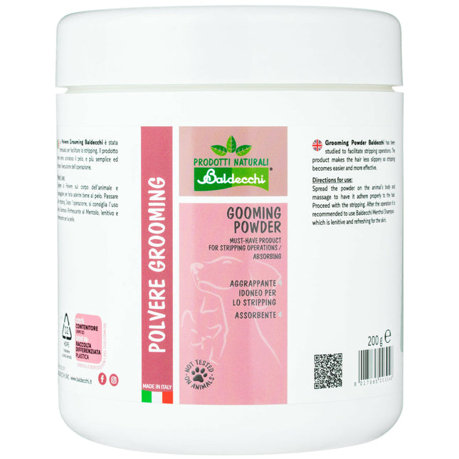 Baldecchi Grooming Powder - professional powder that facilitates fur trimming.