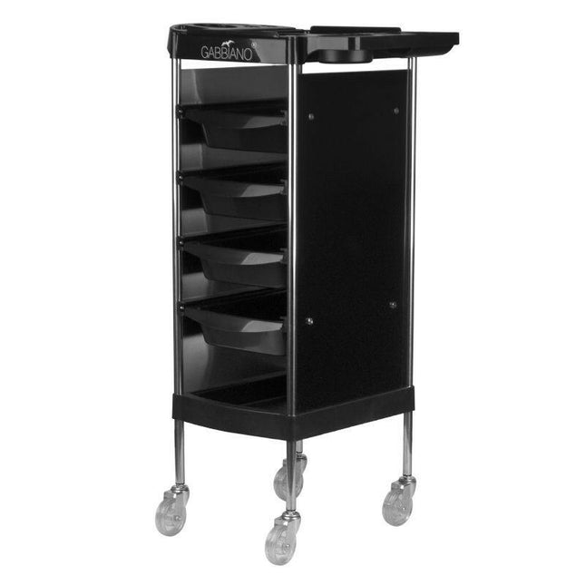 Gabbiano FX11 - B - grooming assistant 30x40x95, 4 trays, lower shelf, side handles.