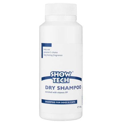 Show Tech Dry Shampoo - dry powder shampoo for dogs and cats, with a lavender scent.