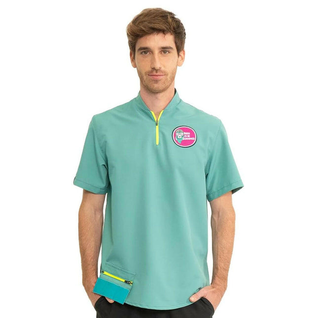 Artero Helsinki Jacket - men's grooming sweatshirt, with a pocket for scissors and original application.