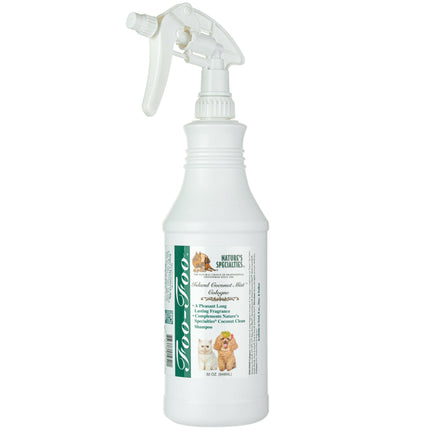 Nature's Specialties Foo Foo Island Coconut Mist Cologne - fragrance water for dogs and cats, with a coconut scent.