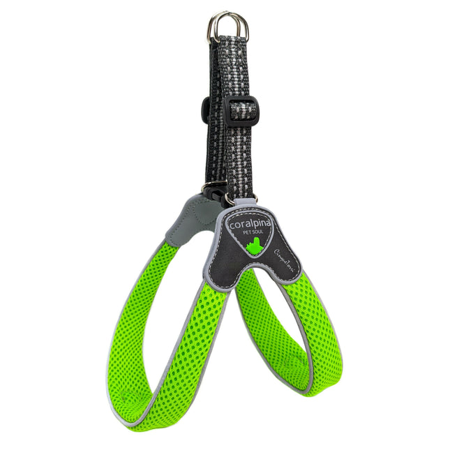 Coralpina Cinquetorri Fluo Harness - lightweight mesh harness for small and medium dogs, neon.