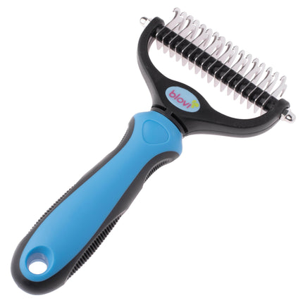 Blovi Double Undercoat Rake - double-sided trimmer for dogs.