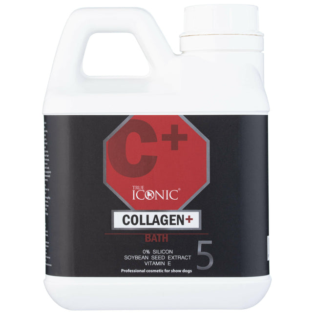 True Iconic Collagen Plus Bath - professional regenerating shampoo for all types of fur, with collagen and vitamin E, concentrate 1:7.