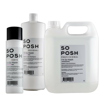 So Posh I'm So Harsh - Cleansing Shampoo for Rough-Coated Dog Breeds, Concentrate 1:10.