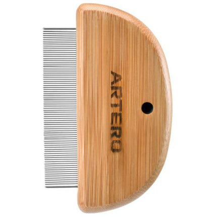 Artero Oval Comb Nature Collection - bamboo, dense comb for the muzzle and whiskers.