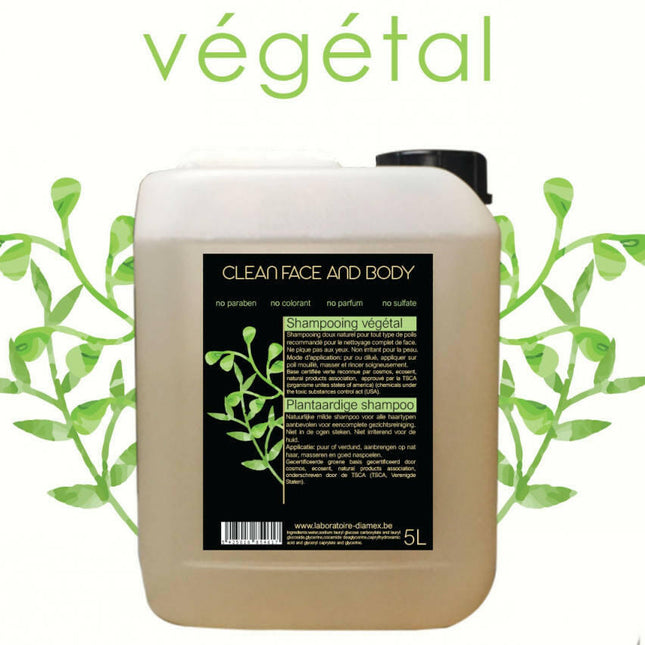 Diamex Clean Face and Body - gentle plant-based shampoo for dogs for all coat types.