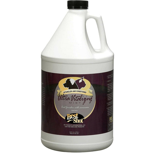 Best Shot Ultra Vitalizing Pet Mist - effective detangler, anti-static, reduces drying time of fur.