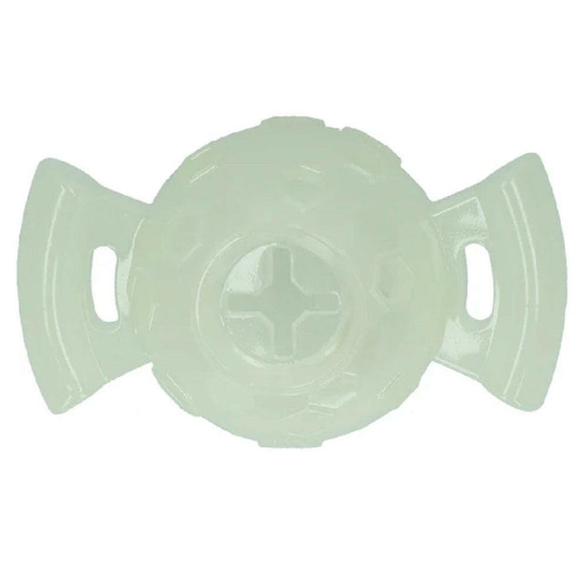 2 Glow Treat Ball on Call - fluorescent ball for dogs, treat ball with handles.