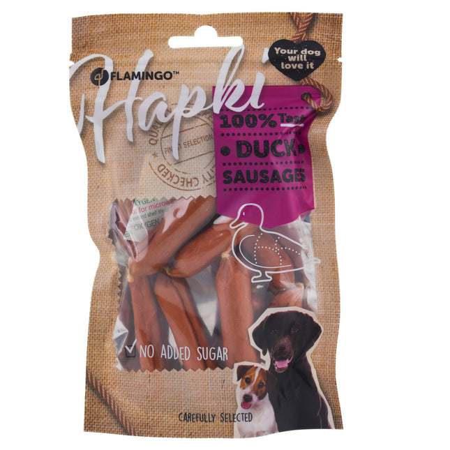 Flamingo Hapki Duck Sausages - Sausages for Dogs, with Duck.