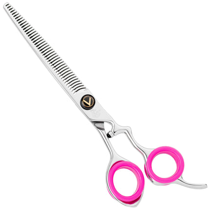 P&W Alien Hand Made Double Thinning - professional double-sided thinning shears with micro-grinding, 42 teeth.