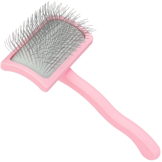 Yuup! Professional Pink Mini Brush - professional poodle brush, pink.