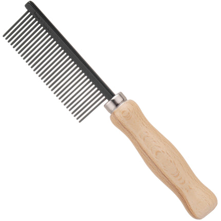 HPP English Anti-Static Comb with Wooden Handle.