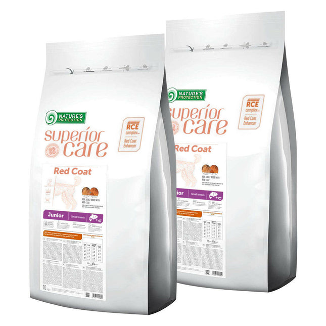 Nature’s Protection Superior Care Red Coat Junior Small Breeds Salmon - food for red puppies of small breeds, with salmon and krill.