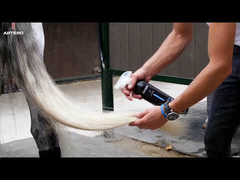 Artero Angel Shampoo For Gray And White Horses - shampoo for gray and light horses with purple pigments.