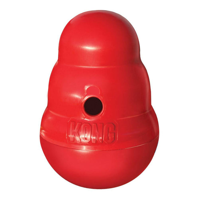 KONG Wobbler - wobbling treat toy for dogs.