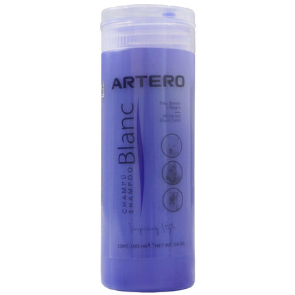 Artero Blanc Shampoo - color-enhancing shampoo for dogs, suitable for white, black, and silver fur..