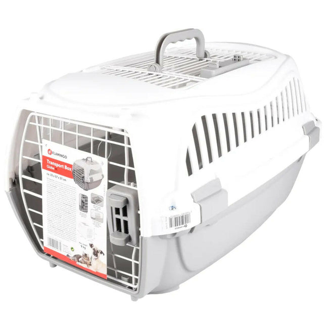 Flamingo Transport Cage Globe Grey M - transporter for cats and dogs, for.