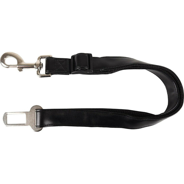 Flamingo Car Safety Belt Kura Artificial Leather - Dog Car Leash, Eco-Leather.