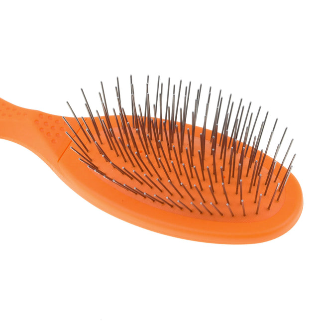 Madan Small Pin Brush - professional small brush with an ergonomic handle, medium-soft metal pins.
