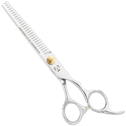 Artero One Chunkers - professional thinning shears with wide teeth for quick coat thinning, 27 teeth.
