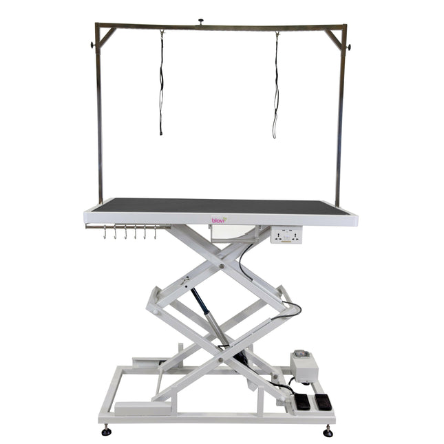Blovi Upper Pro - lift table with electric socket and accessory shelf, top x 65cm.