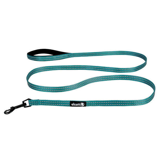 Alcott Adventure Leash 180cm Blue - reflective tape leash for dogs, blue.