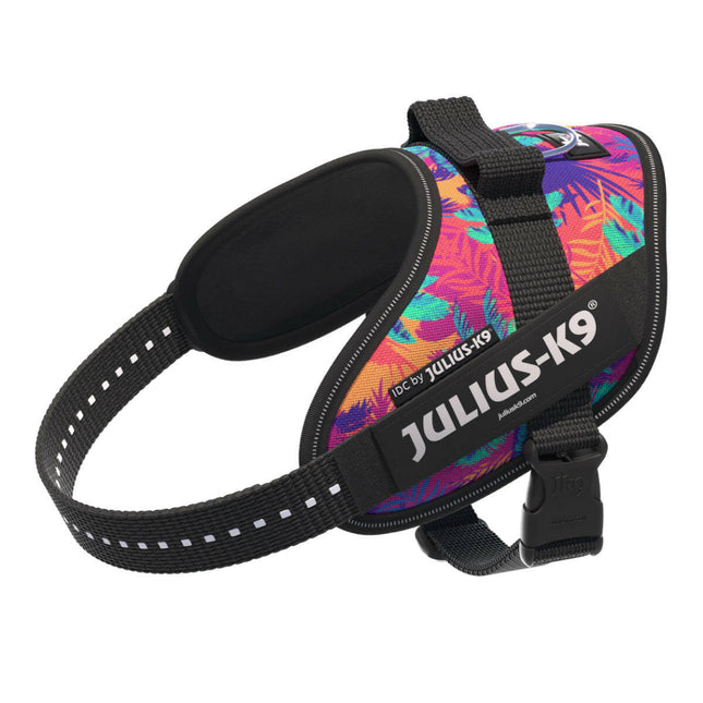 Julius - K9 IDC Powerharness Vibe - dog harness with reflectors, palm pattern - Mini - Mini.