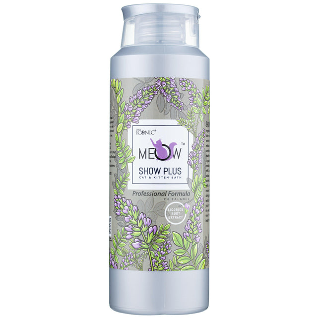 True Iconic Meow Show Plus Bath - cleansing shampoo for cats and kittens for all coat types.