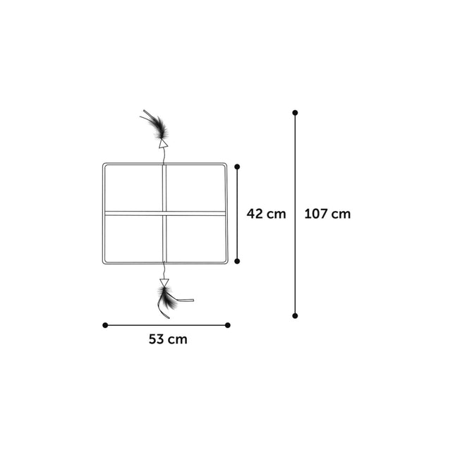 Flamingo Scratching Mat Lura - scratching mat for cats.