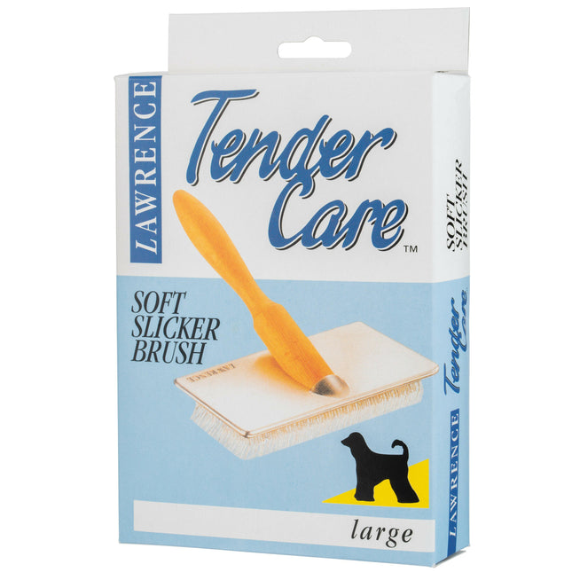 Lawrence Tender Care Soft Slicker Brush - Wire Brush for Dogs L.