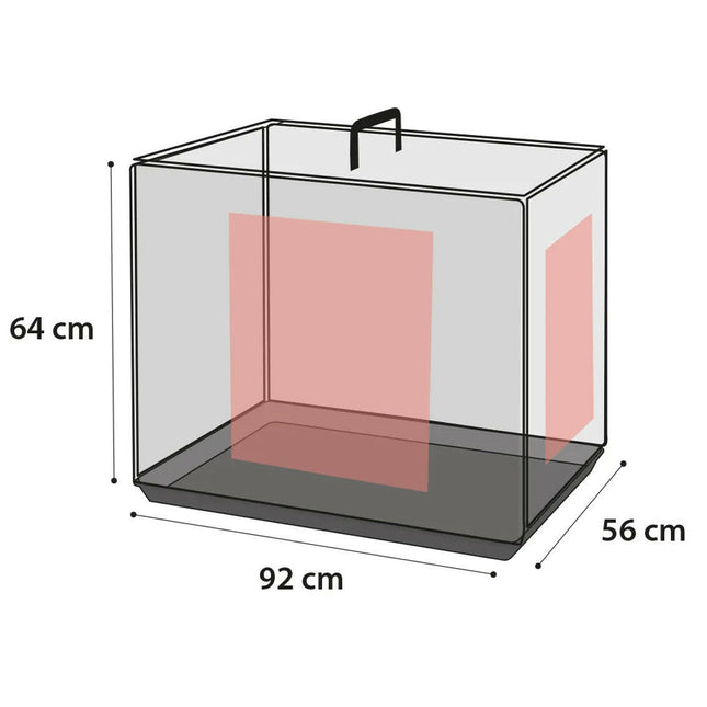 Flamingo Ebo - metal dog cage, L:.
