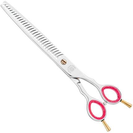 P&W Excelsior Chunker Scissors - professional single-sided thinning shears, 28 teeth.
